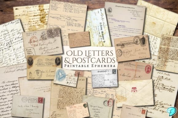 Download Old Letters and Postcards Ephemera - Premium Resources